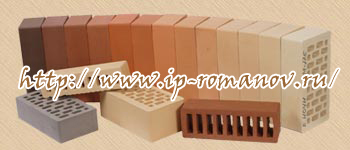 Палитра облицовочного кирпича